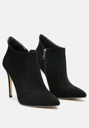 NYXA Stiletto Ankle Boot In Black