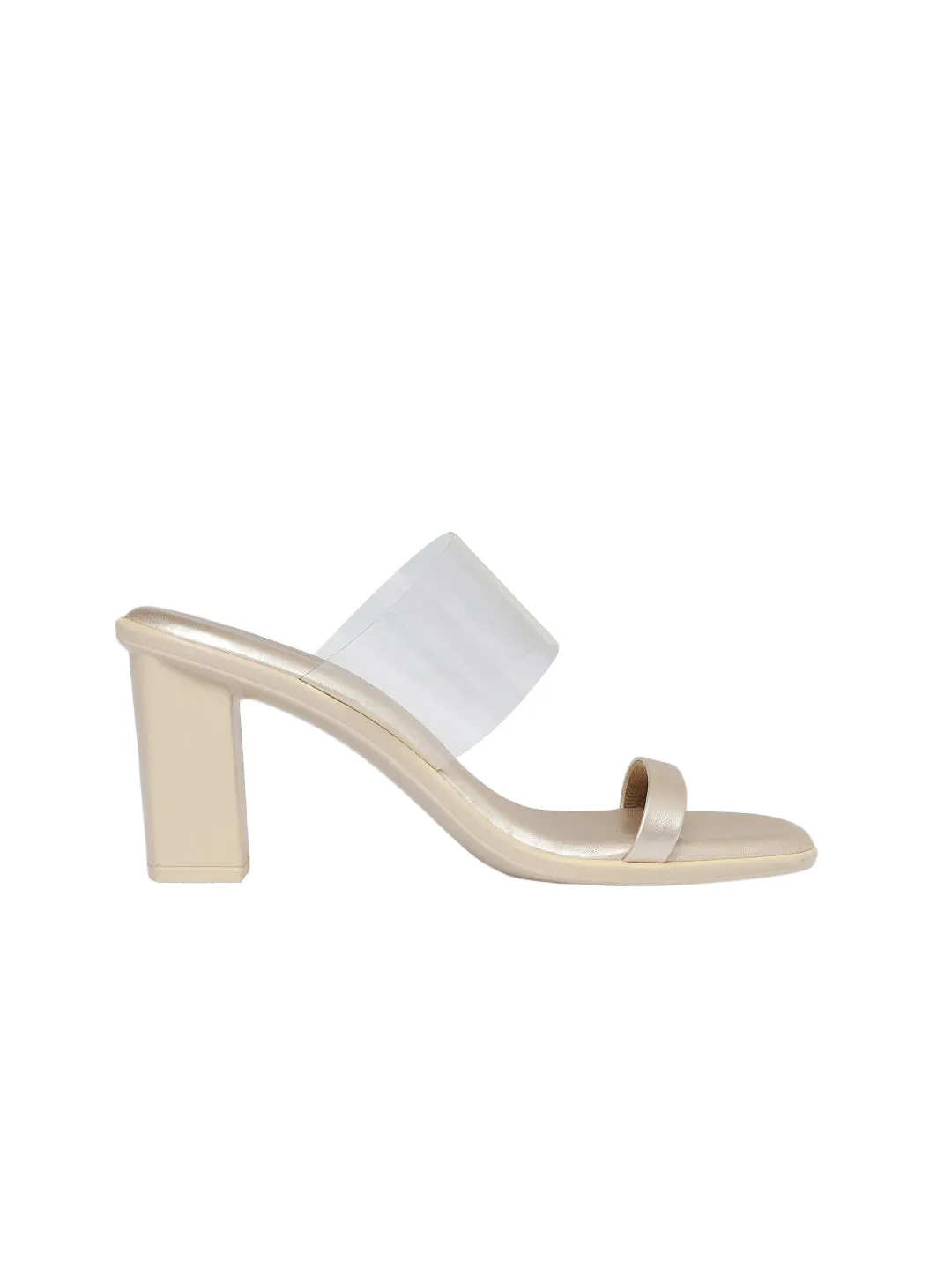 Oaklynn Gold Block Heels