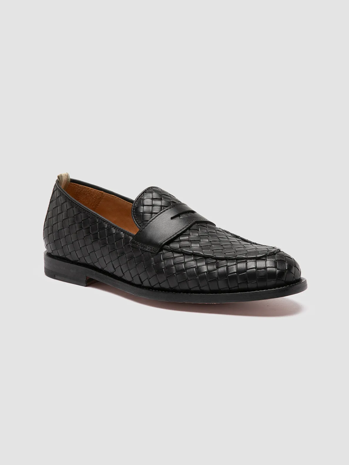 OPERA 003 - Black Leather Penny Loafers