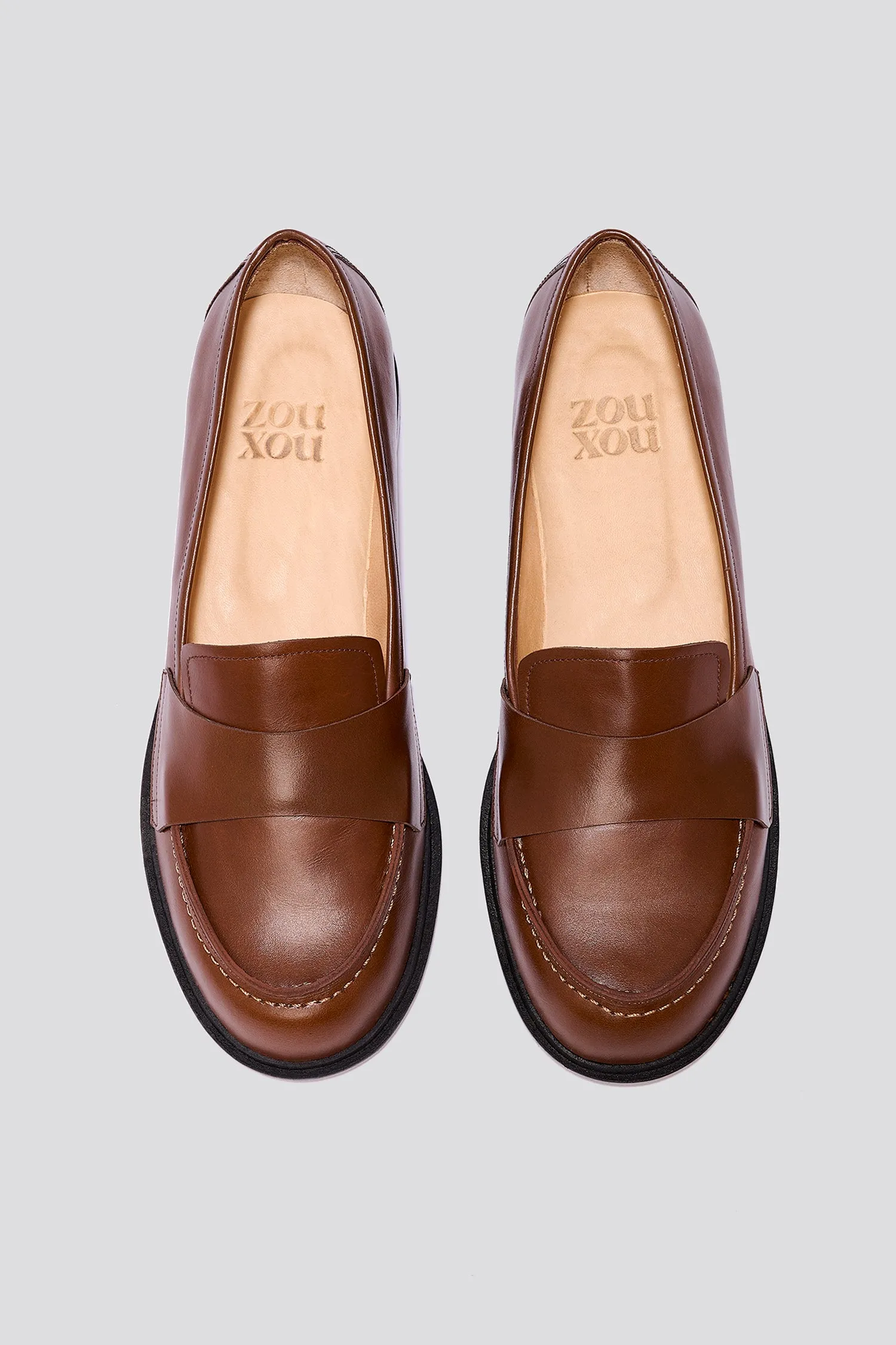 Sofia Loafer in Burnt Caramel