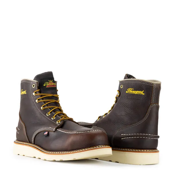 Thorogood - 1970 Series – Waterproof – 6" Briar Pitstop Moc Toe – Maxwear Wedge™- 814-3600