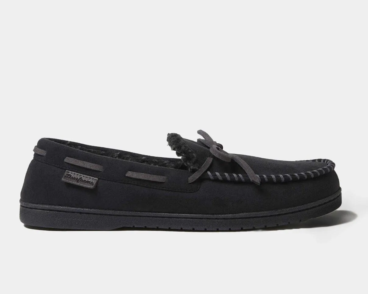 Toby Microsuede Tie Moccasin