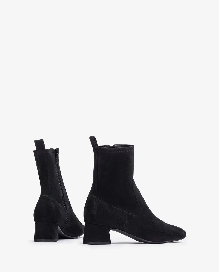 Unisa Lemico Suede Black Ankle Boots