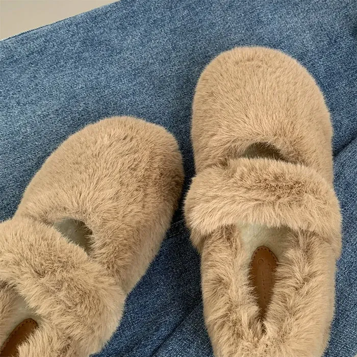 Warm Sheepskin Ballet Flats