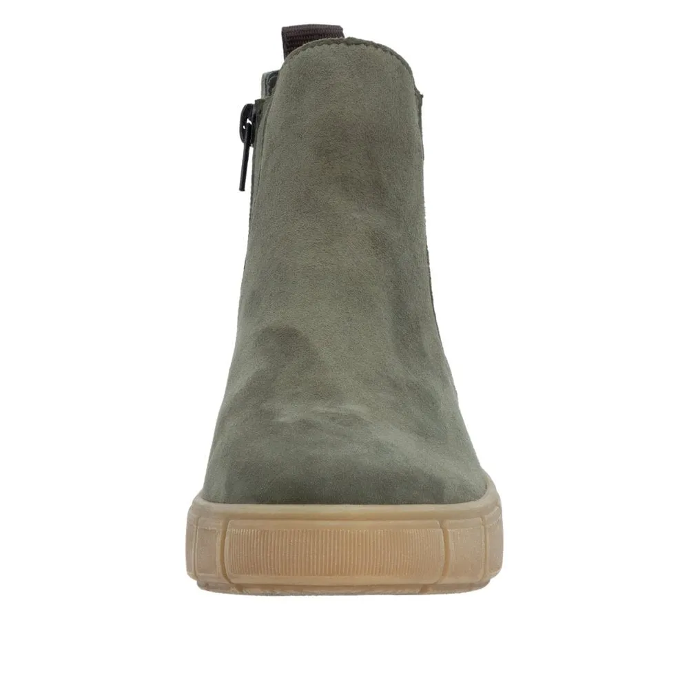 Whin Green Ankle Boots