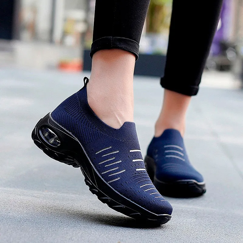 Women's air cushion elastic non-slip leisure sneakers CL