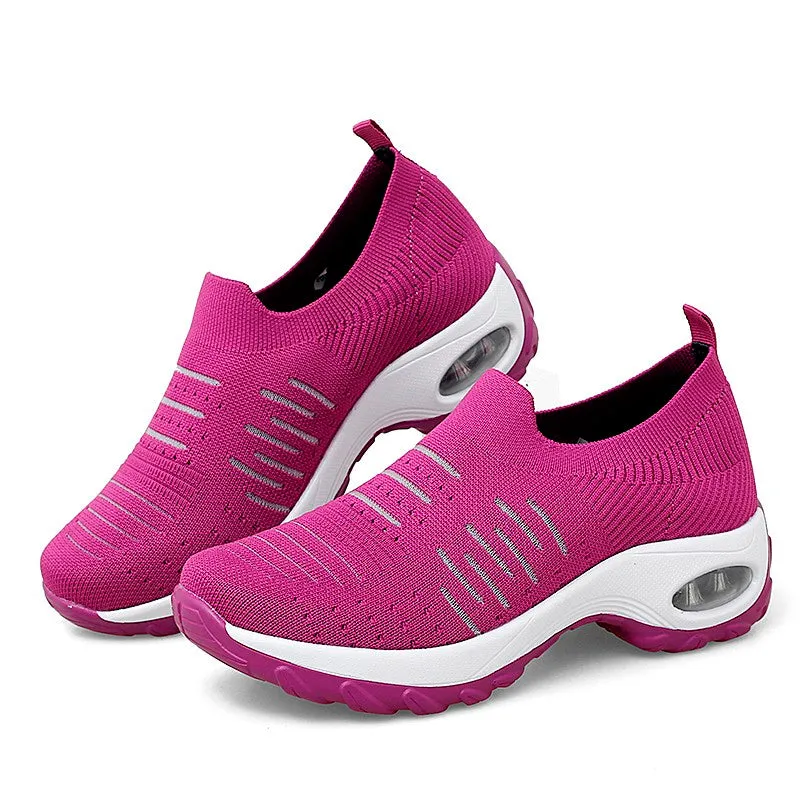 Women's air cushion elastic non-slip leisure sneakers CL