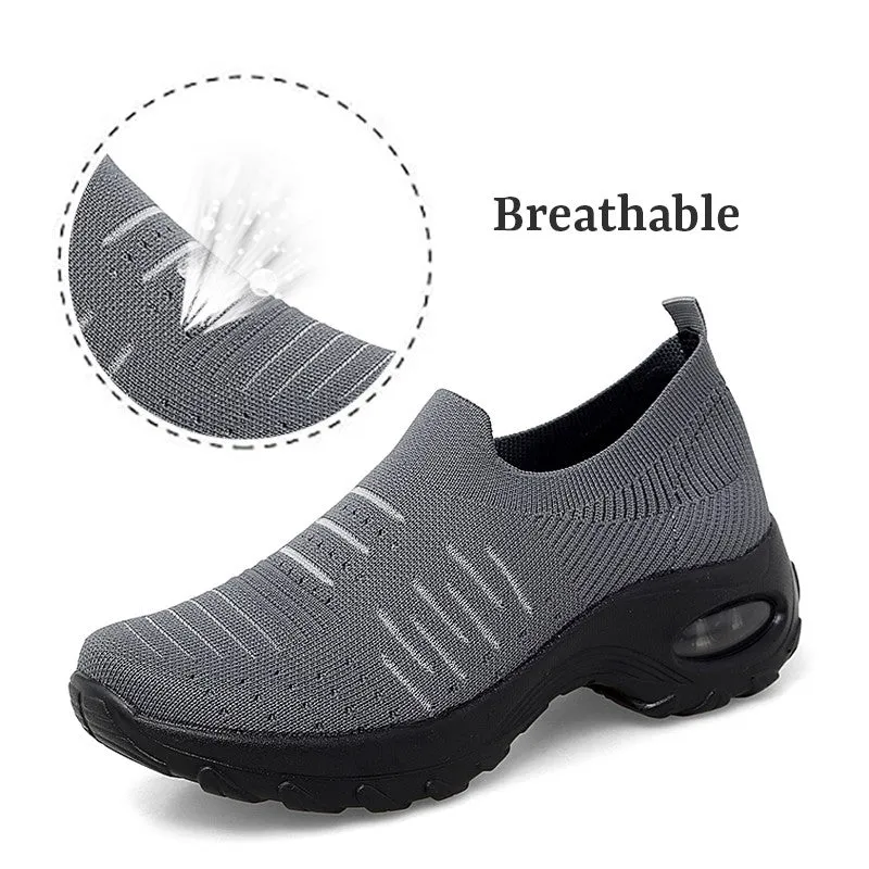 Women's air cushion elastic non-slip leisure sneakers CL