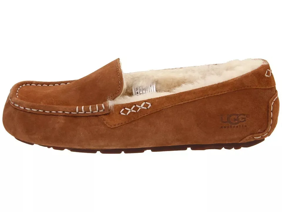 Women's Shoes UGG Ansley Moccasin Slippers 3312 Chestnut