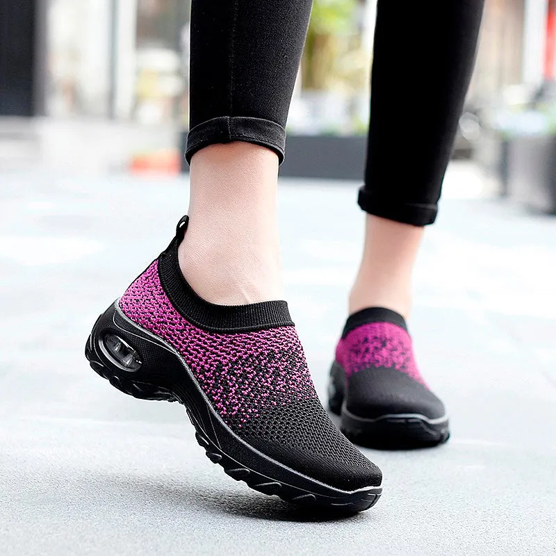 Women's summer spring breathable lightweight leisure air cushion sneakers CL