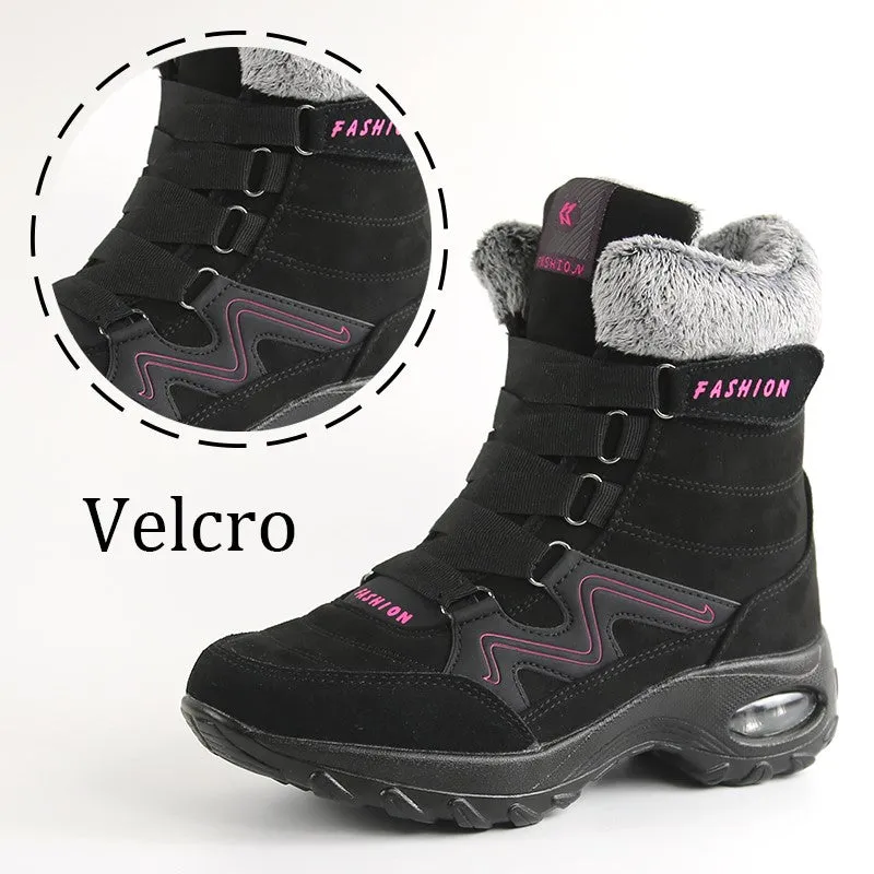 Women's thermal winter plush anti-skid suede boots CCL