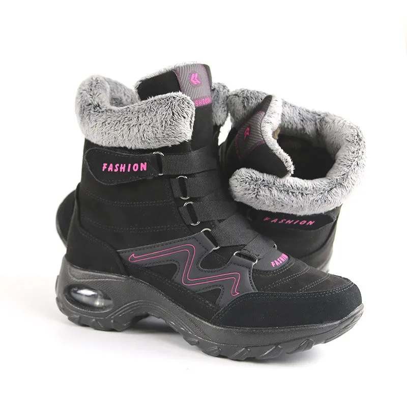 Women's thermal winter plush anti-skid suede boots CCL