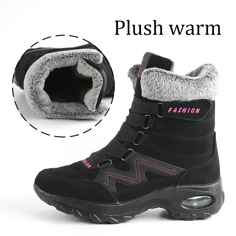 Women's thermal winter plush anti-skid suede boots CCL