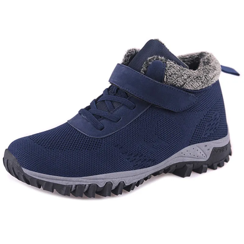 Women's villi suede thermal non-slip fashion platform sneakers