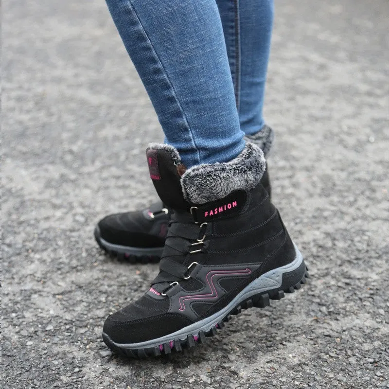 Women's winter thermal villi anti-skid high top boots CCL