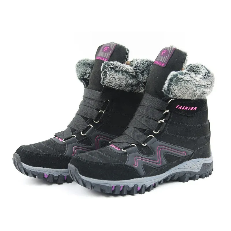 Women's winter thermal villi anti-skid high top boots CCL