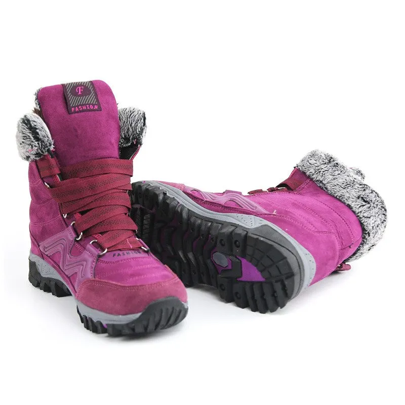 Women's winter thermal villi anti-skid high top boots CCL