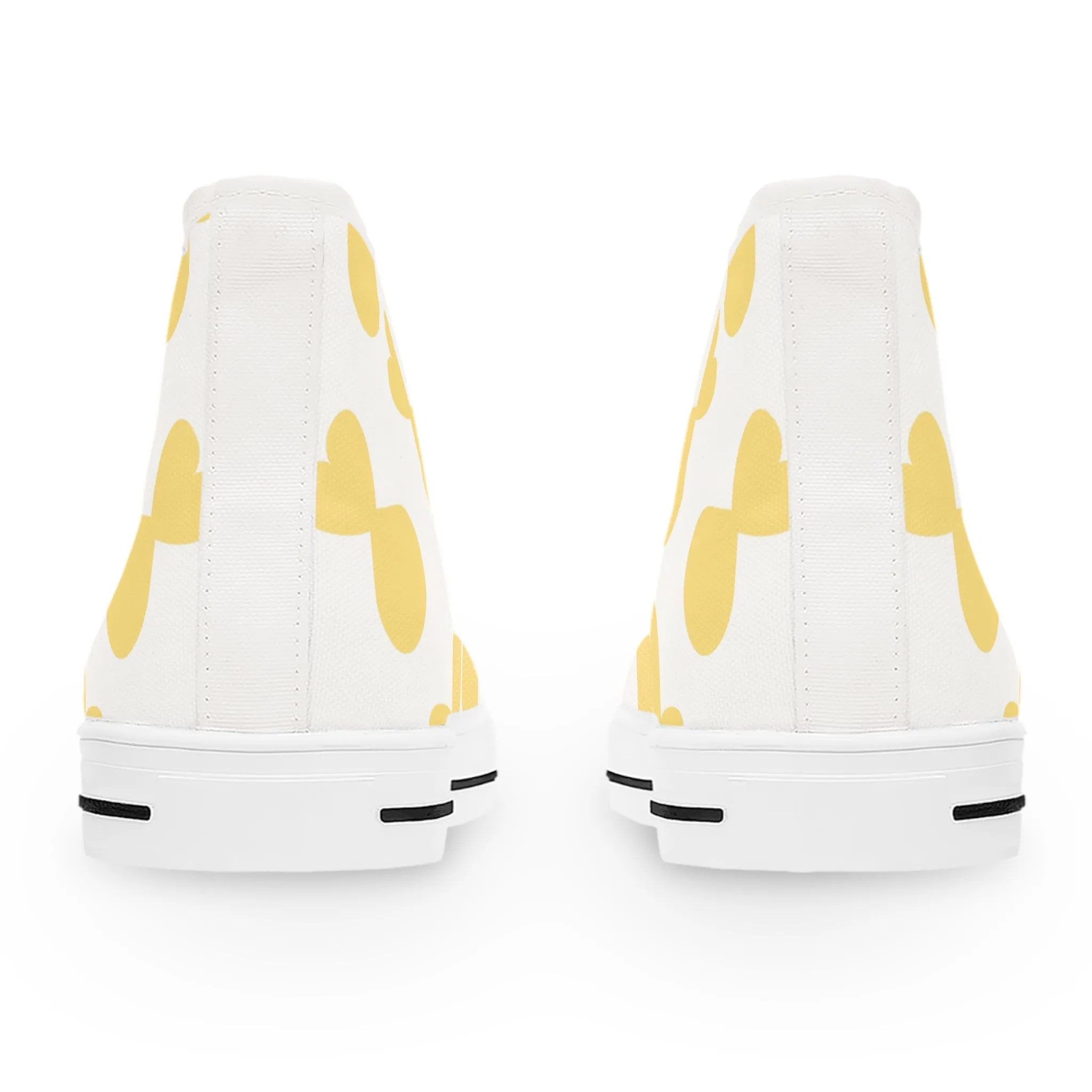 Yellow Fish Women's High Top Sneakers