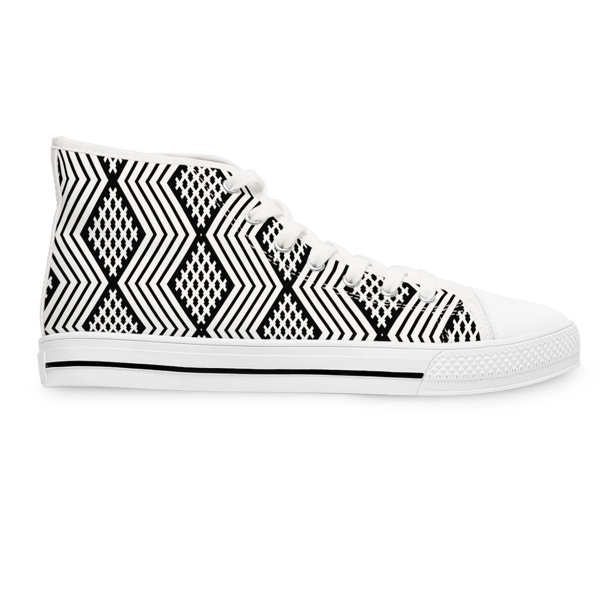 Zig Zag Women's High Top Sneakers